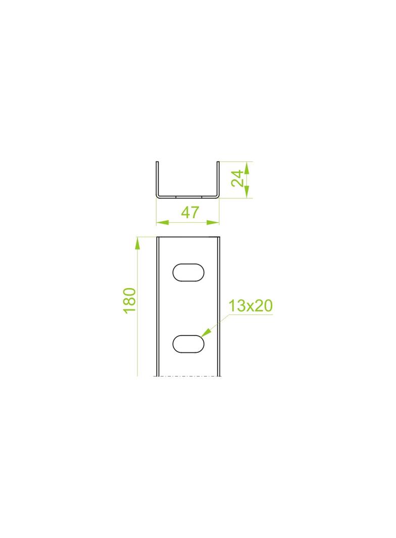 LCM41H21 Łacznik ceownika 1.5mm