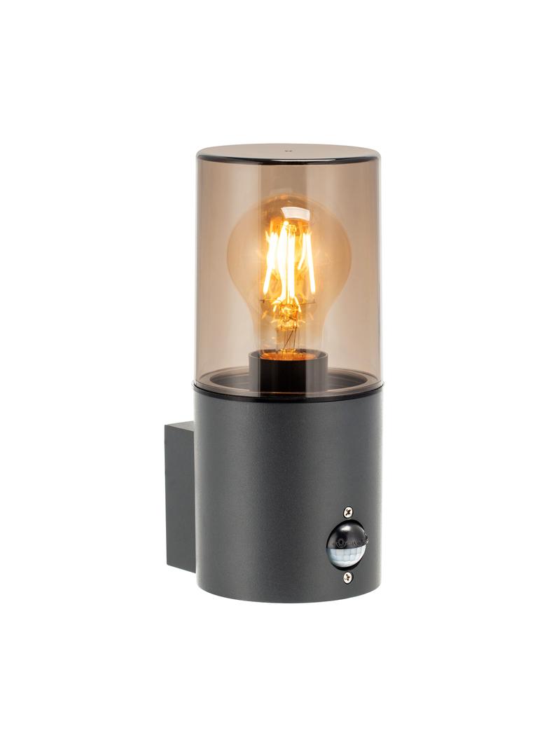 SALVIA oprawa ogrodowa hermetyczna z czujnikiem PIR E27 max. 15W IP54 szara AD-OP-6573GE27PPR ORNO