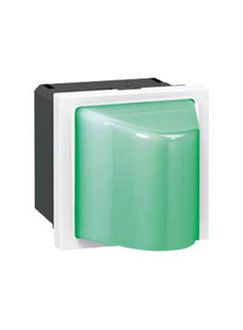 MOSAIC LAMPA SYGNALIZACYJNA TRÓJKĄTNA - 2 MODUŁY ZIELONA 0,2/1W 230V~, Legrand