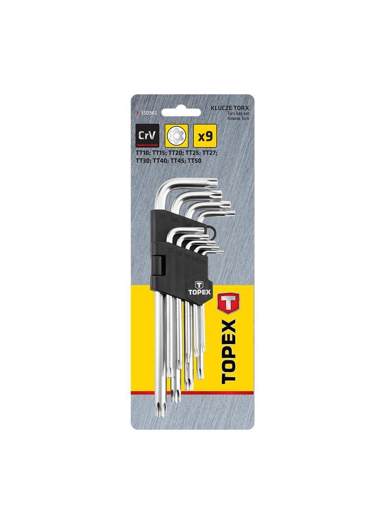 Klucze Torx T10-T50, zestaw 9 szt.