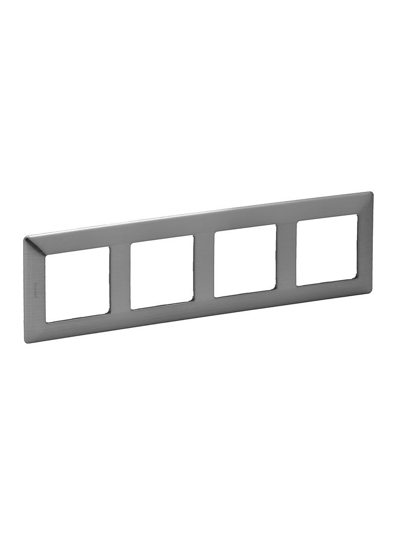 VALIF:RAMKA X4 STALOWY, Legrand