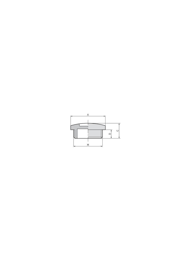 ZAŚLEPKA BLK-M12 SKINDICHT RAL7035