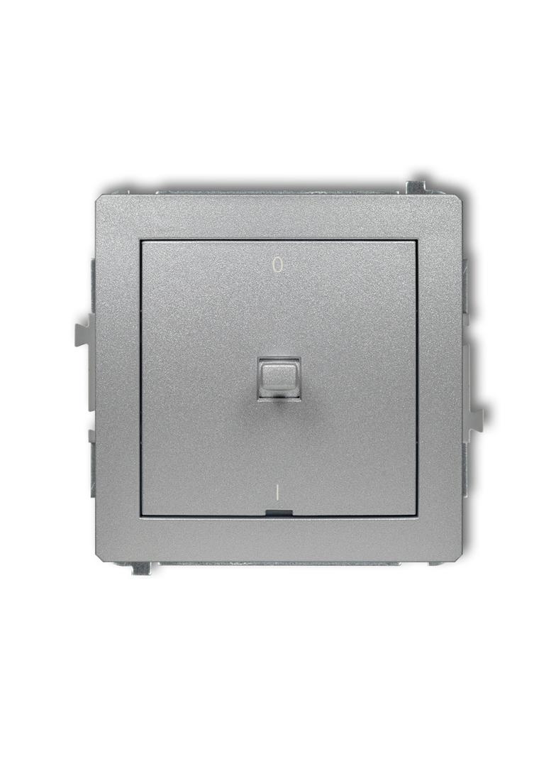 DECO Mechanizm łącznika dwubiegunowego w stylu amerykańskim srebrny metalik