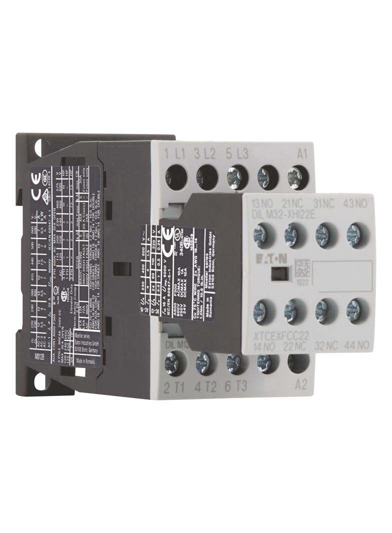 Stycznik mocy 12A 3P 230V AC 2Z 2R DILM12-22(230V50HZ,240V60HZ) 106362 EATON
