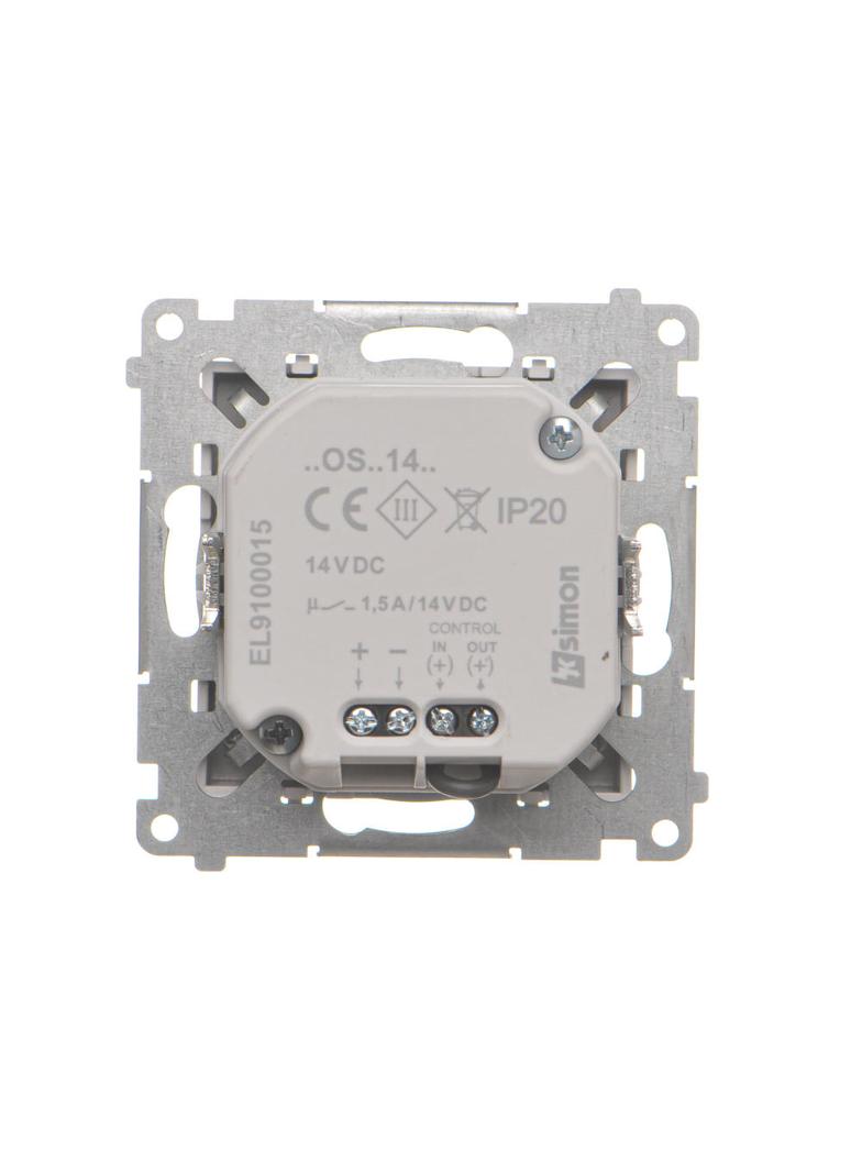 Simon 55 Oprawa oświetleniowa LED 14V z czujnikiem ruchu (0,62 W) Barwa neutralna 4200K Jasnoszary m