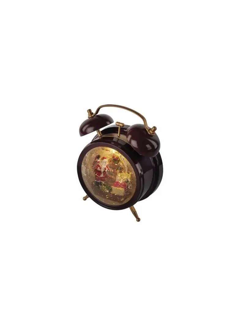 Dekoracje - 2 LED lampion śnieżny 19 cm 3x AA, ciepła biel, IP20, timer