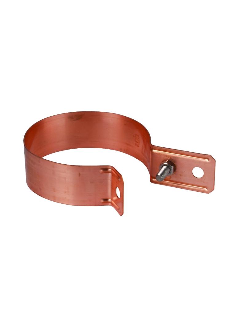 Obejma do rur spustowych 100 mm, Cu