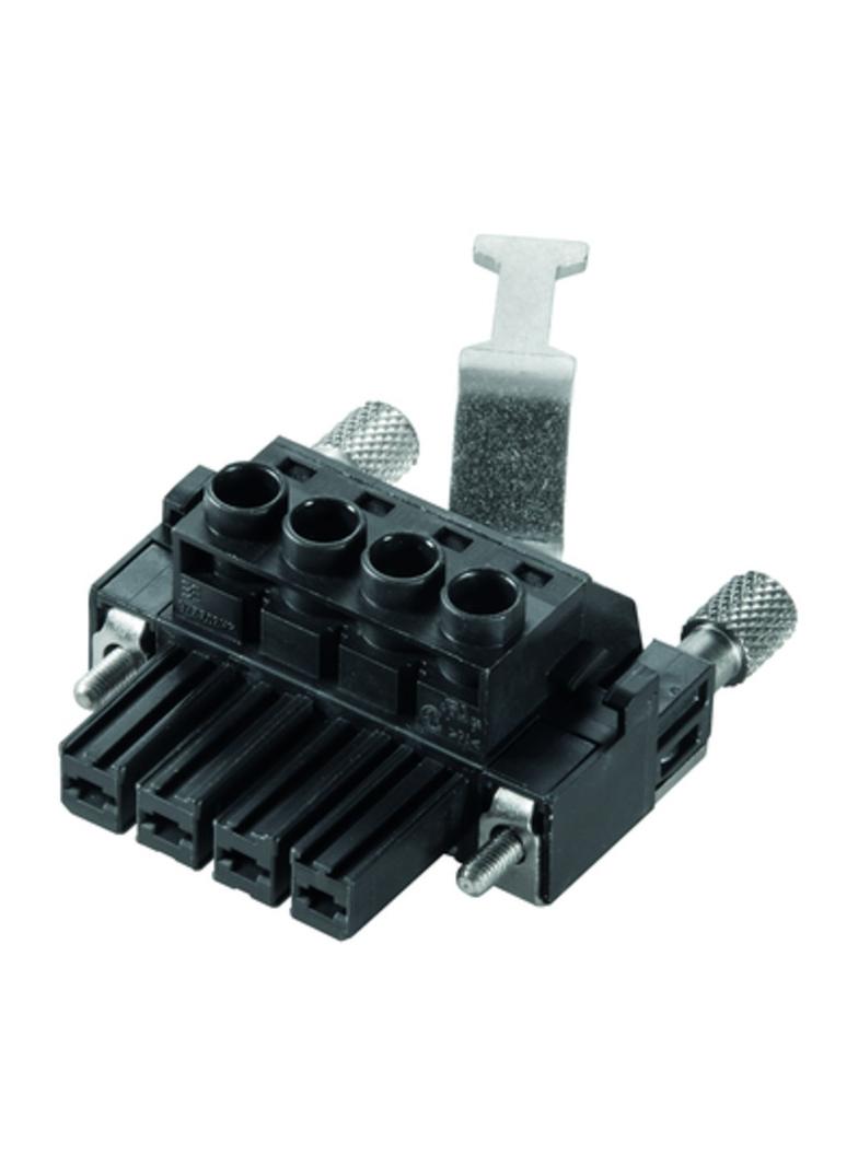 BVZ 7.62HP/04/180RSH150SN BK BX Złącze kablowe do płytek drukowanych /25szt./ WEIDMULLER