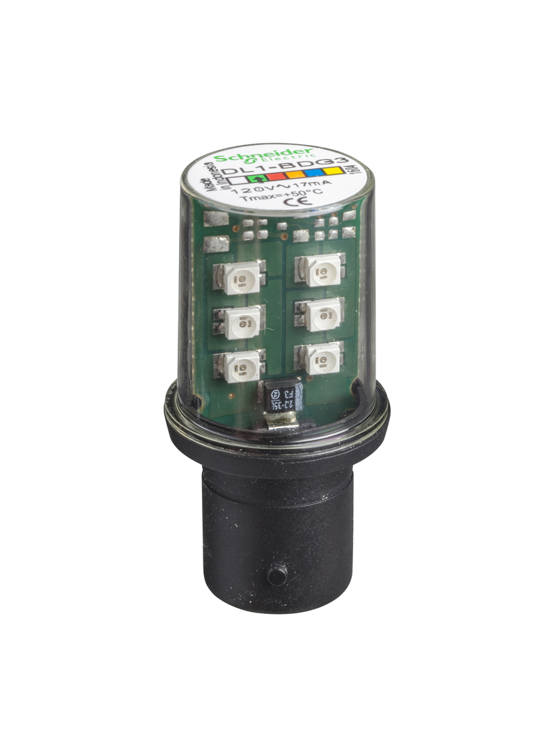 Harmony XVB Dioda LED zielona, BA 15d, 120V AC