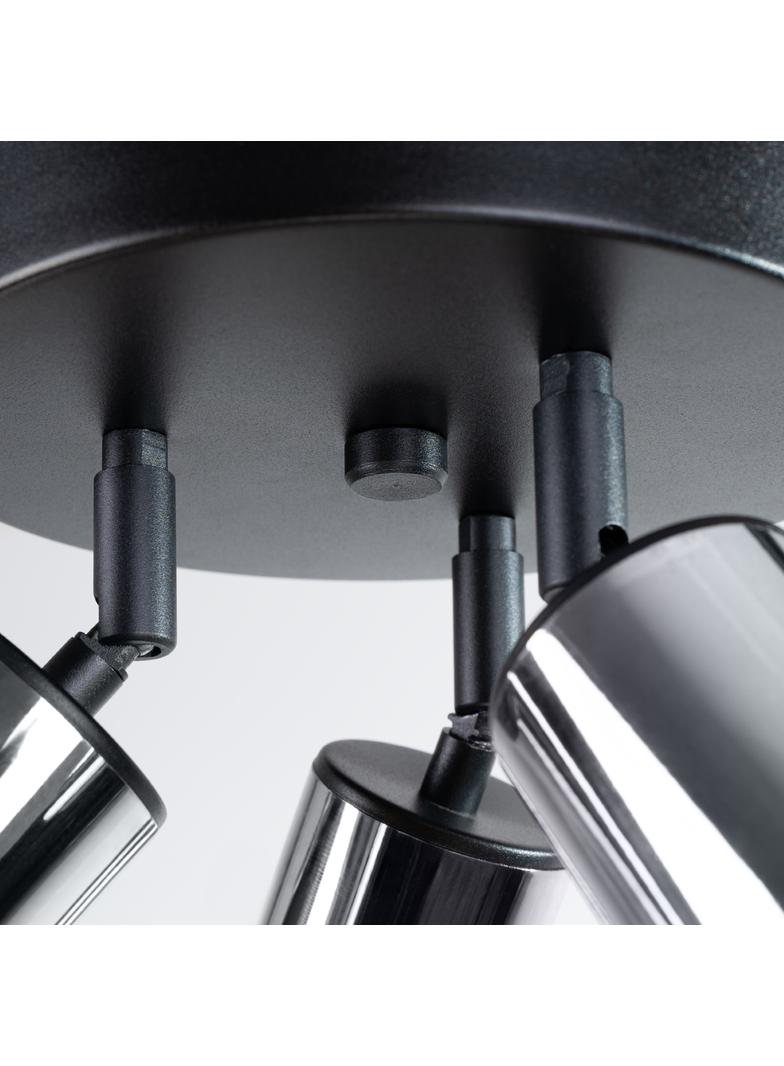 Plafon WINX 3P czarny/chrom