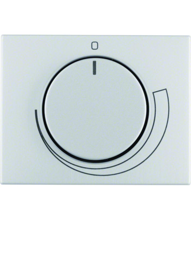 BERKER K.5 Płytka czołowa z pokrętłem Regulator do regulatora obrotów aluminium 11357203 HAGER