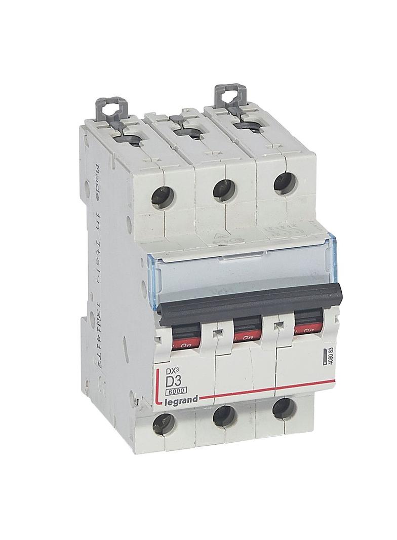 WYŁĄCZNIK NADPRĄDOWY S 303 3P D 3A 6000A SERII DX3, Legrand