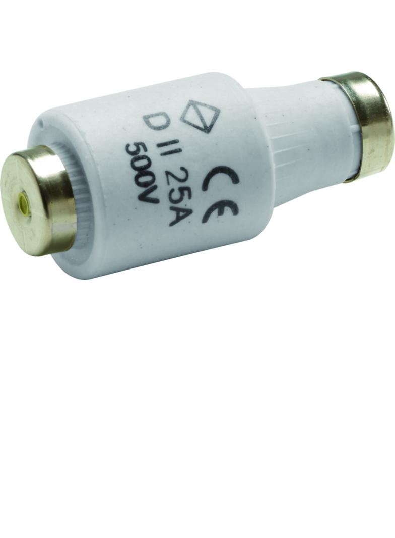 Wkładka bezpiecznikowa DII/E27 wyk.szybkie F (Bi-Wts) 25A 500VAC LE27F25 HAGER