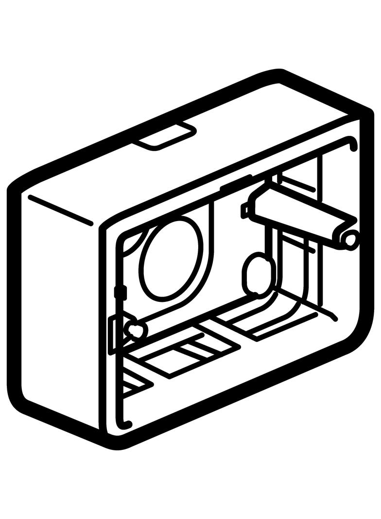 MOSAIC PUSZKA NATYNKOWA - 3 MODUŁY 40MM DO UCHYTU 0802 59, Legrand