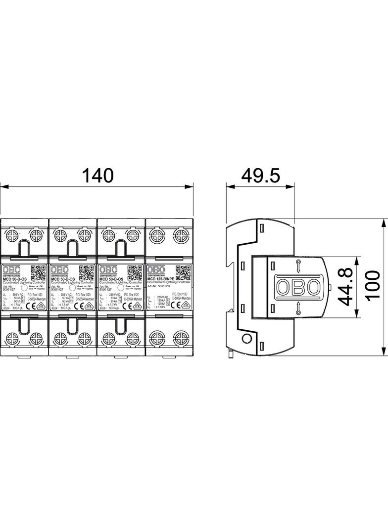 MCD 50-B/3+1-OS, COORDINATEDLIGHTNINGCONTROLLER