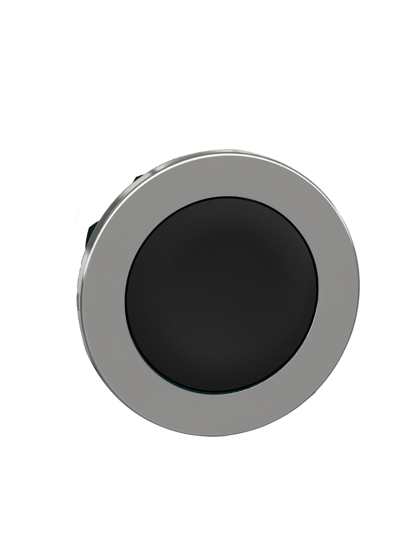 Harmony XB4 Przycisk metalowy black fi30 z samopowrotem nieoznakowany ZB4FA2 Schneider