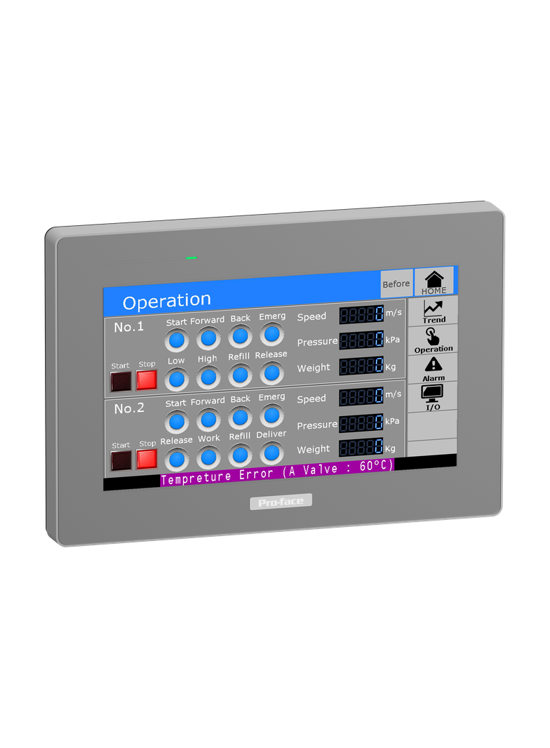 7”W Panel Basic Modułowy GP-Pro EX model