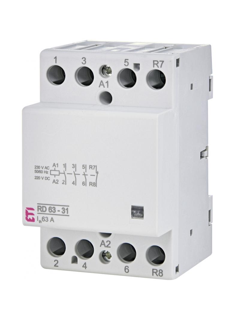 Stycznik modułowy 63A 3Z 1R 3M 4P RD 63-31-230V AC/DC 002464028 ETI