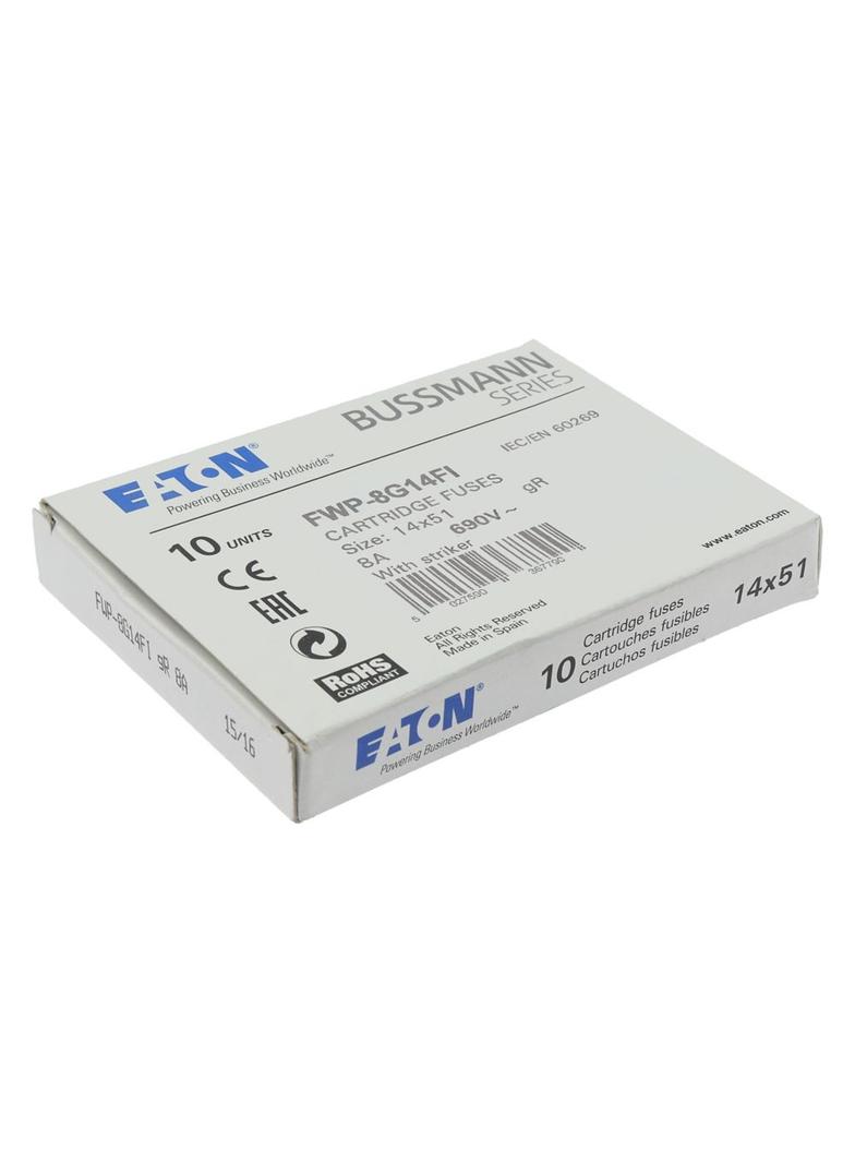 8A 690V AC gR 14X51mm FUSE WITH STRIKER Wkładka szybka 8A AC 690V 14x51 gR IEC UL wybijak FWP-8G14FI