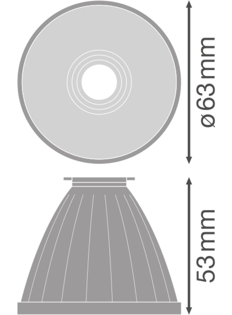 Reflektor do szynowych opraw TRACKLIGHT SPOT REFLECTOR D75 FL 4X1 LEDV