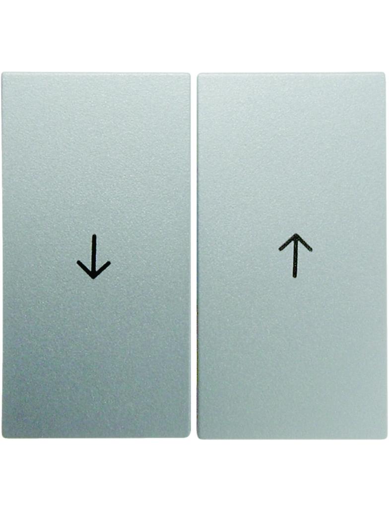 BERKER B.Kwadrat/B.7 Klawisze nadrukowany symbol strzałka do łącznika żaluzjowego aluminium mat laki