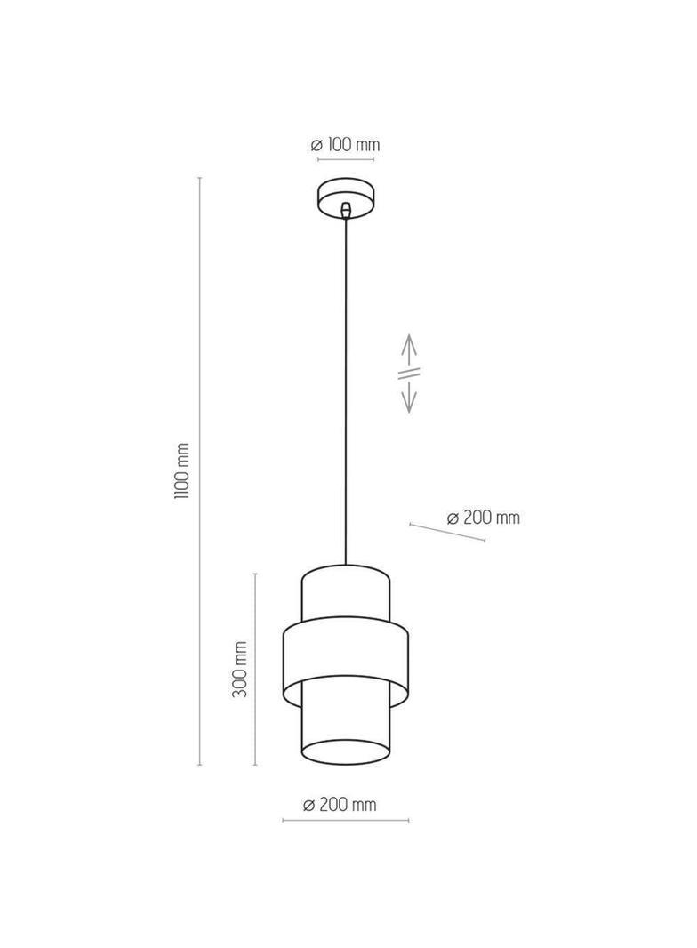 TK-Lighting lampa wisząca Calisto 1xE27 max 60W czarna/złota
