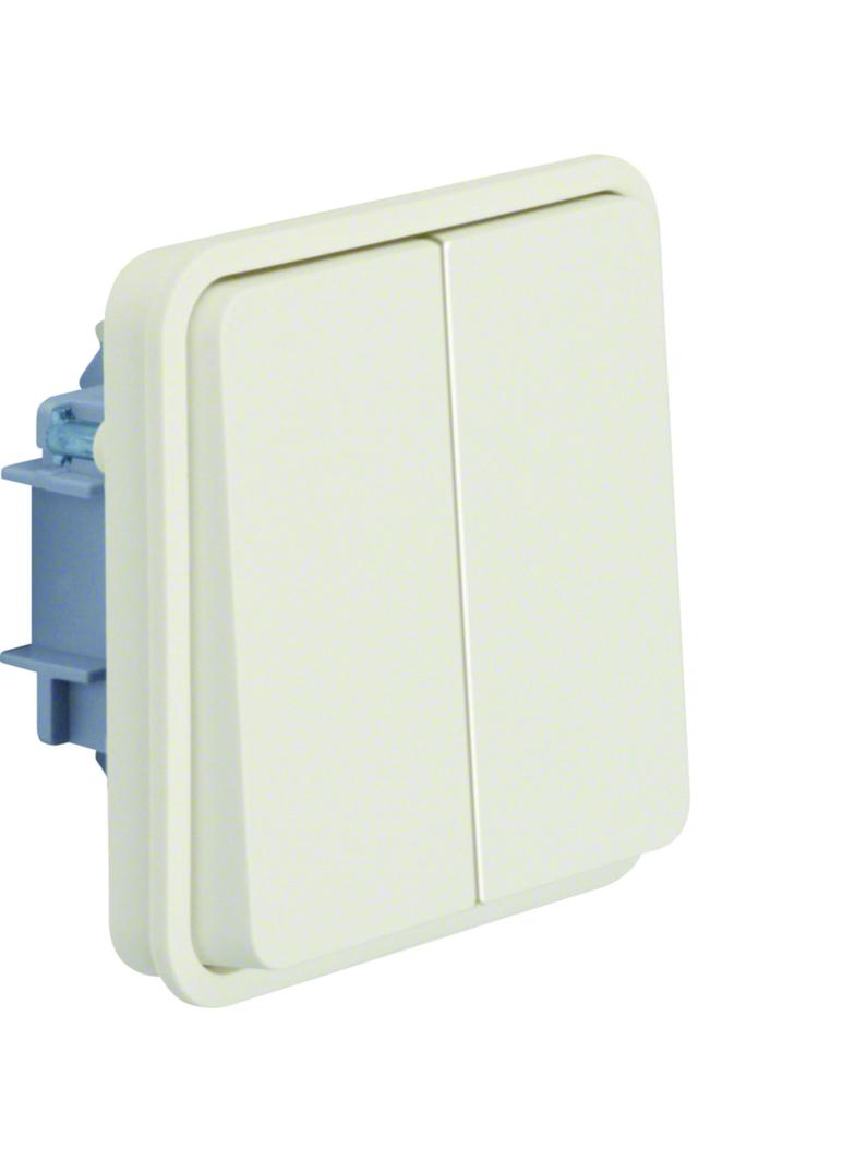 BERKER W.1 Łącznik świecznikowy wspólne zaciski wejściowe IP55 biały 30553512 HAGER