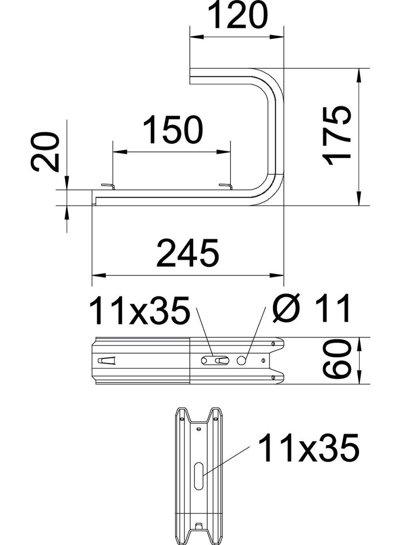 TPDG/245, UCHWYT SCIENNY I SUFITOWY