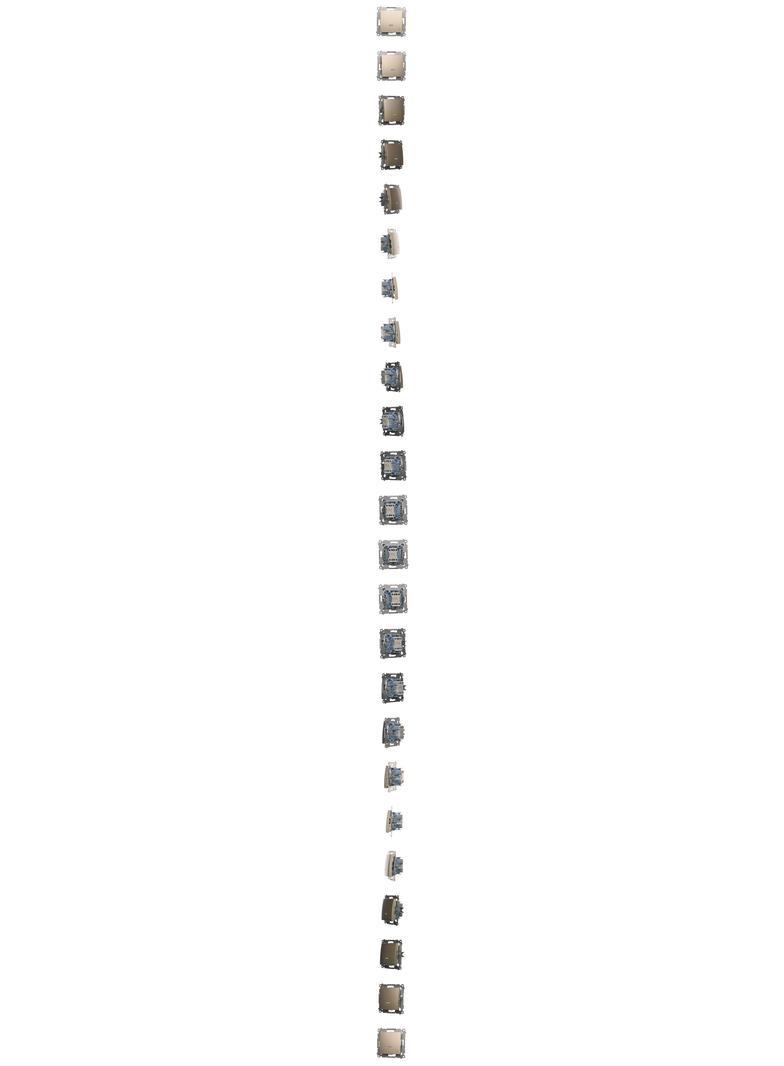 Simon 54 Łącznik krzyżowy z podświetleniem LED 10A 250V szybkozłączka złoty mat DW7L.01/44 KONTAKT