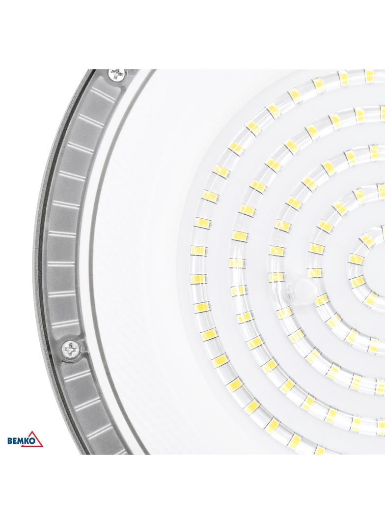 HIGHBAY LED GAMPER 100W 4000K 10000LM CRI80 IP65 90° SZARY