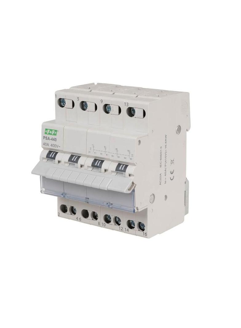 Przełącznik instalacyjny sieć-agregat 4P 40A PSA-440 F&F