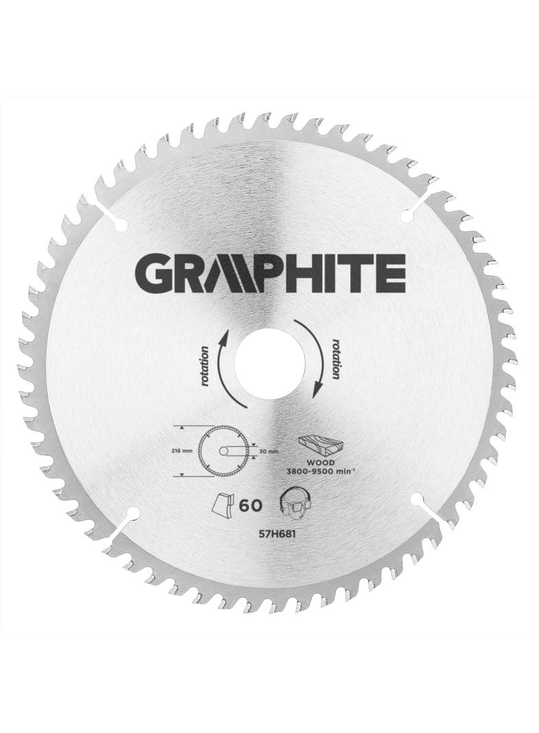Tarcza do pilarki, widiowa, 216 x 30 mm, 60 zębów