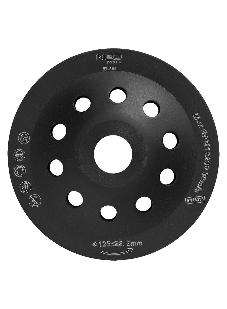 Tarcza diamentowa szlifierska 125 x 22.2 x 5 mm, pojedynczy segment