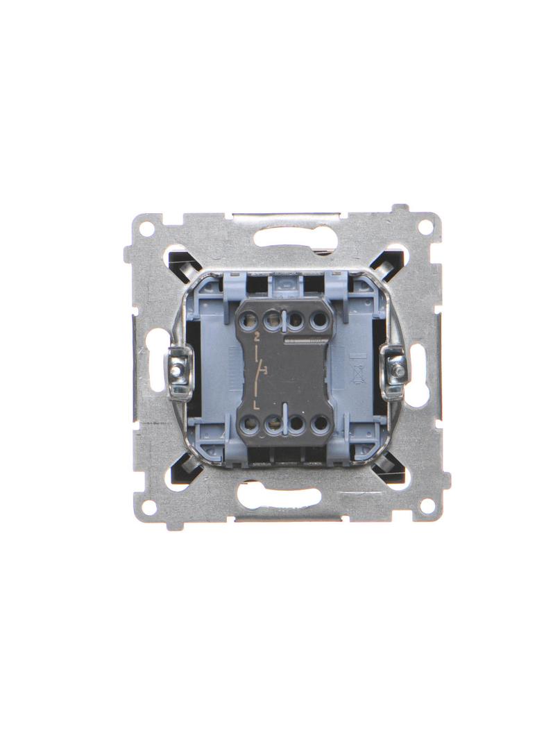 Simon 54 Przycisk pojedynczy zwierny bez piktogramu 16A z. śrub. czarny