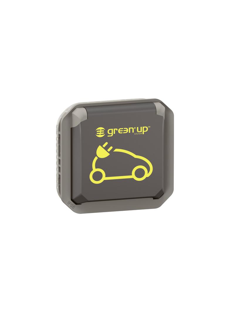 NOWE PLEXO - GN. ŁADOWANIA SAMOCHODÓW ELEKTRYCZNYCH MECHANIZM 16A-250V~ ANTRACYT