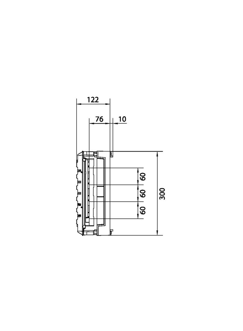 univers N Blok dla szyn zbiorczych poziomych 300x500mm UE22E4B HAGER