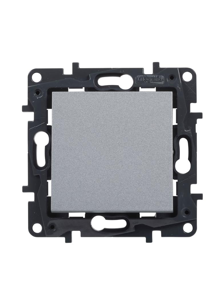 Niloe Step - przycisk pojedynczy 6 A- kolor aluminium, Legrand