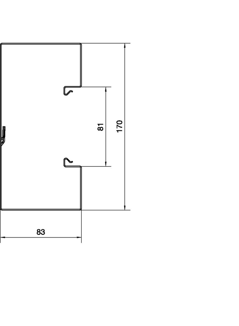 tehalit.BRS Podstawa 85x170mm stal biały