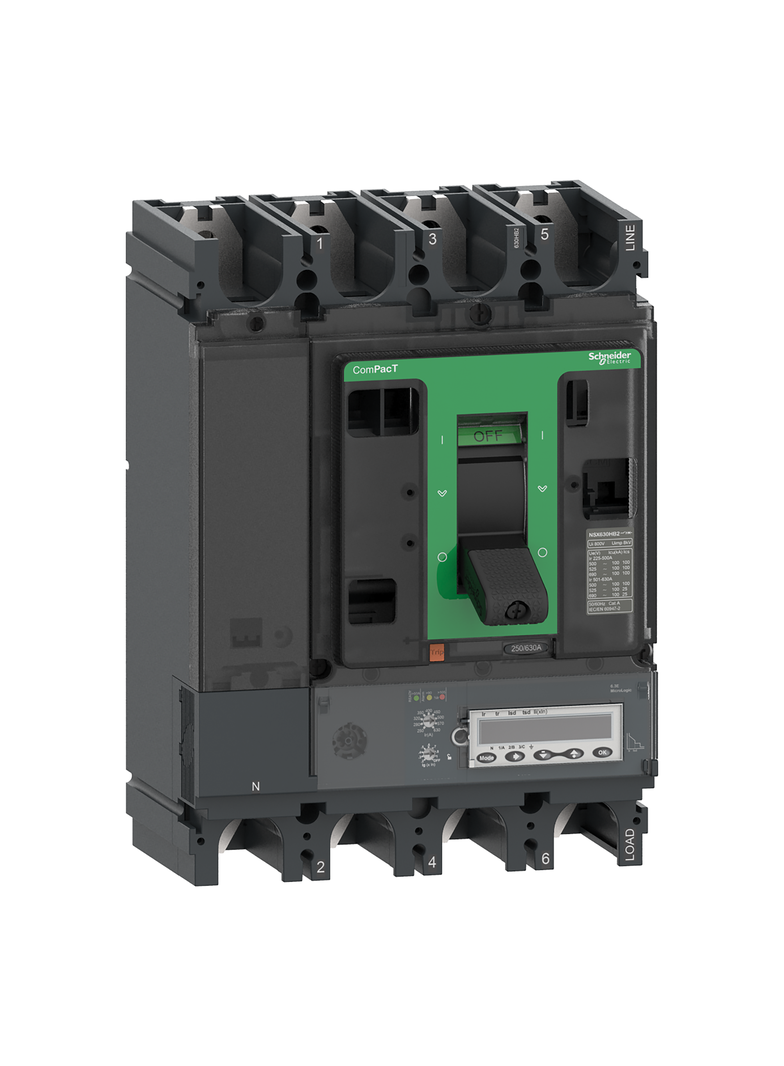 Wyłącznik, ComPacT NSX, NSX630HB1, Mic6.3E, 630A, 4P