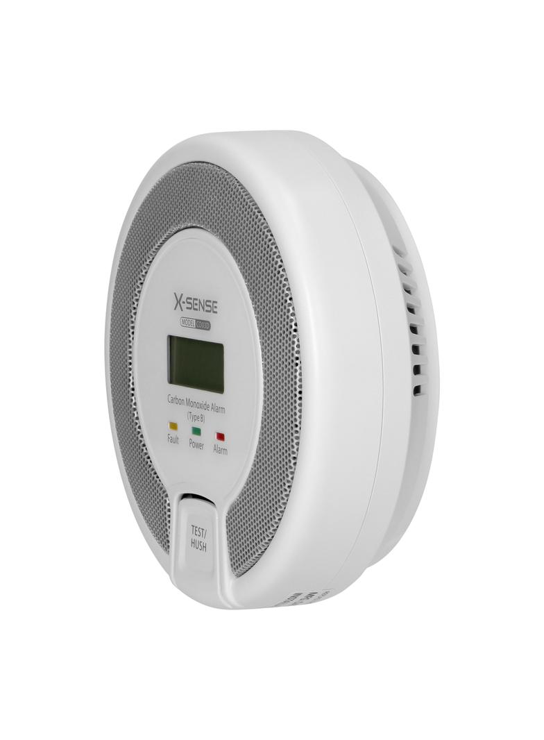 Bateryjny czujnik tlenku węgla z przyciskiem TEST żywotność 10 lat zgodność z normą EN 50291-1:201 C