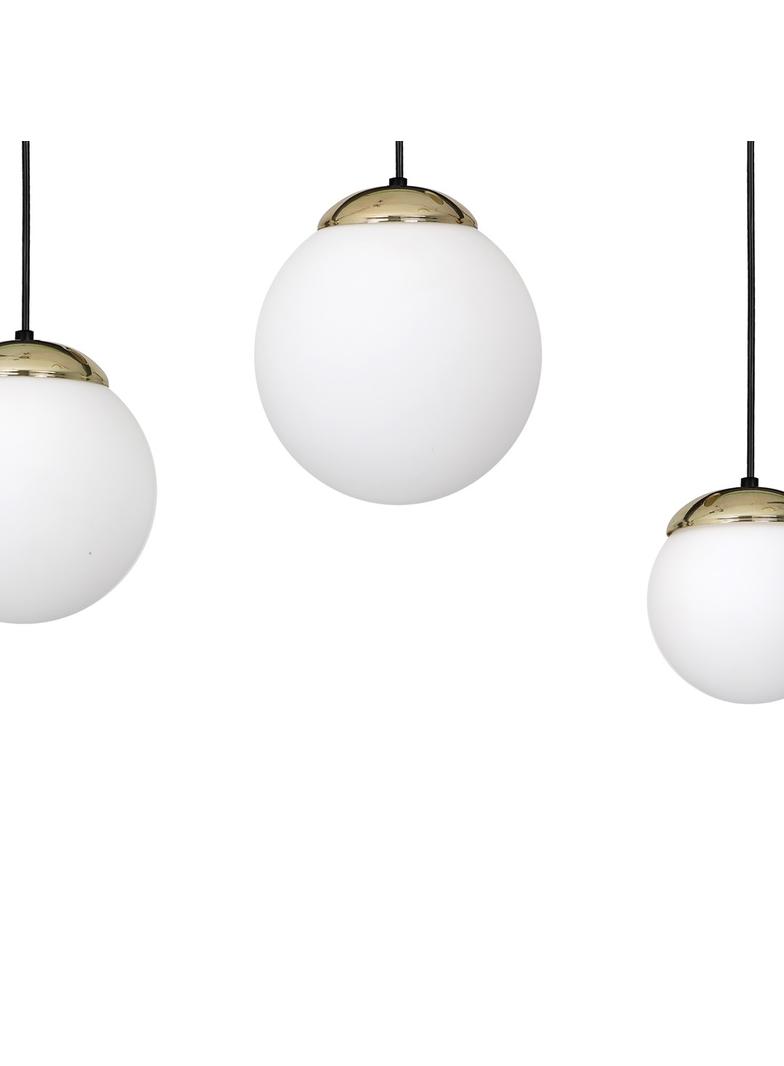 MILAGRO Lampa wisząca SPARTA BLACK / GOLD 3xE14