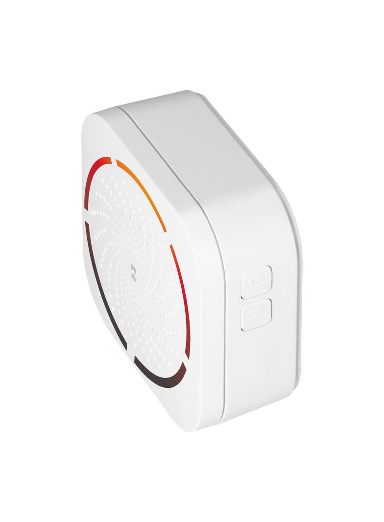 TULO DC , dzwonek bezprzewodowy bateryjny, learning system, 36 dźwięków, 150m, biały