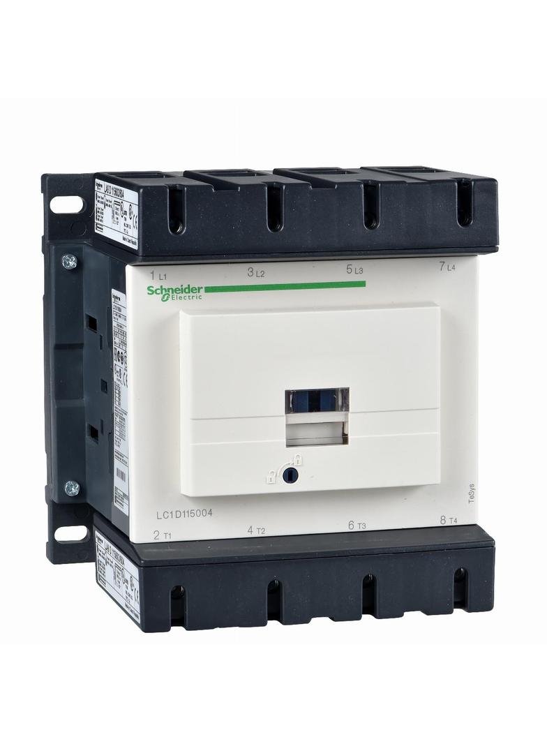 Stycznik 4 bieguny I=200A AC-1 styki 4 NO napięcie cewki 230 V AC LC1D115004P7 SCHNEIDER