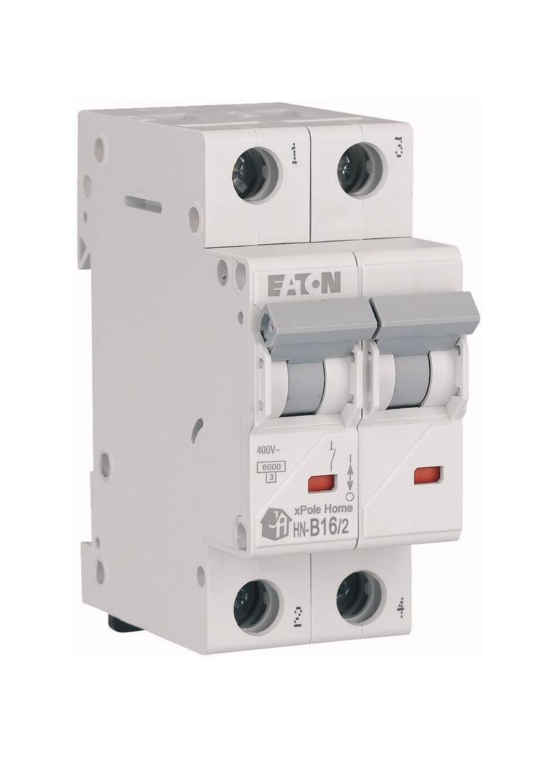 HN-B16/2 Wyłącznik nadprądowy 6kA B16A 2P 194861 EATON