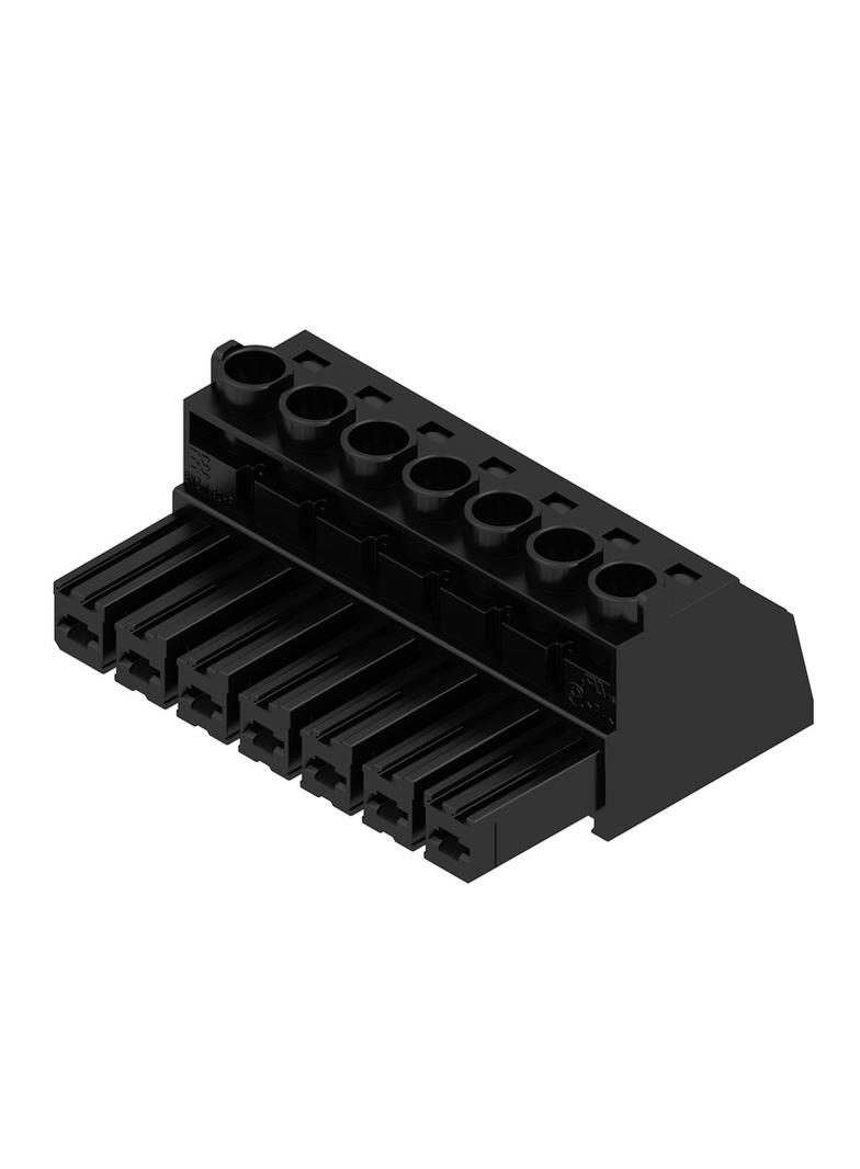 BVZ 7.62HP/07/180 SN BK BX Wtyk PCB (złącze wiązki), 7.62 mm, Liczba biegunów: 7, Przyłącze z jarzmem /50szt./ 1929980000 WEIDMÜLLER