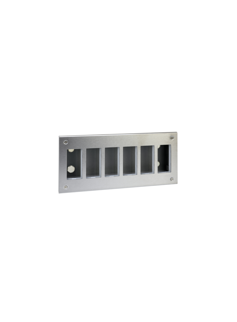 Simon Connect Obudowa podtynkowa S500 METAL 6-modułowa 12x K45 kompletna 51000116-036 KONTAKT