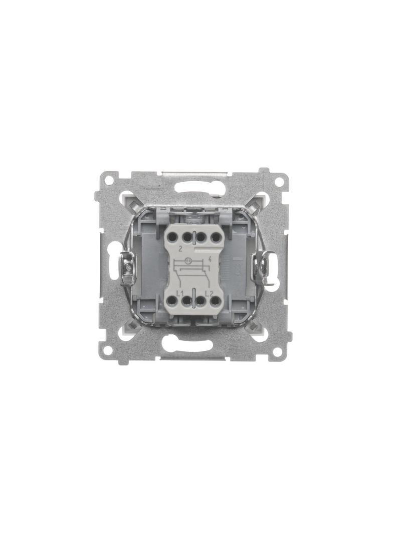 Simon 54 Łącznik krzyżowy z podświetleniem LED bez piktogramu 10A 250V szybkozłączka biały DW7L.01/X/11 KONTAKT