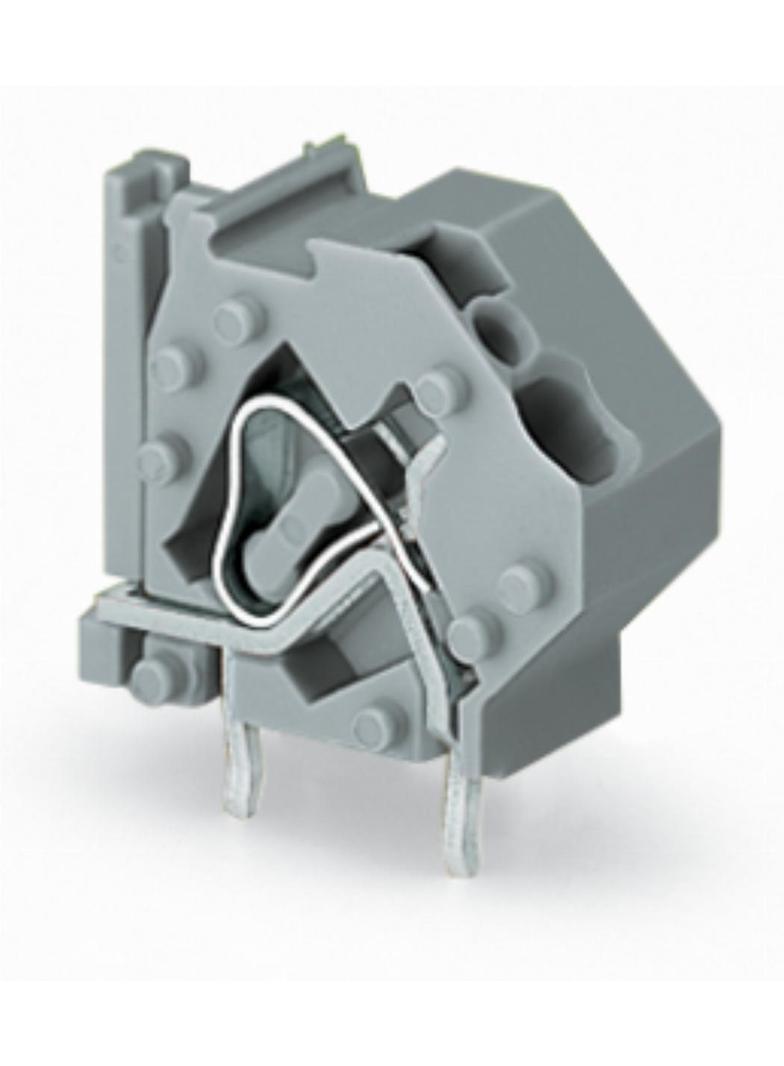 złączka do płytek drukowanych jasnoszara raster 10 mm