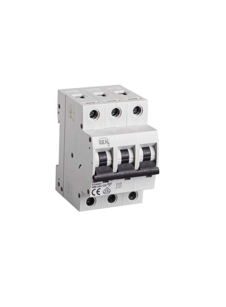 Wyłącznik nadprądowy 6kA 3P C25A KMB6-C25/3 IDEAL 23148 KANLUX