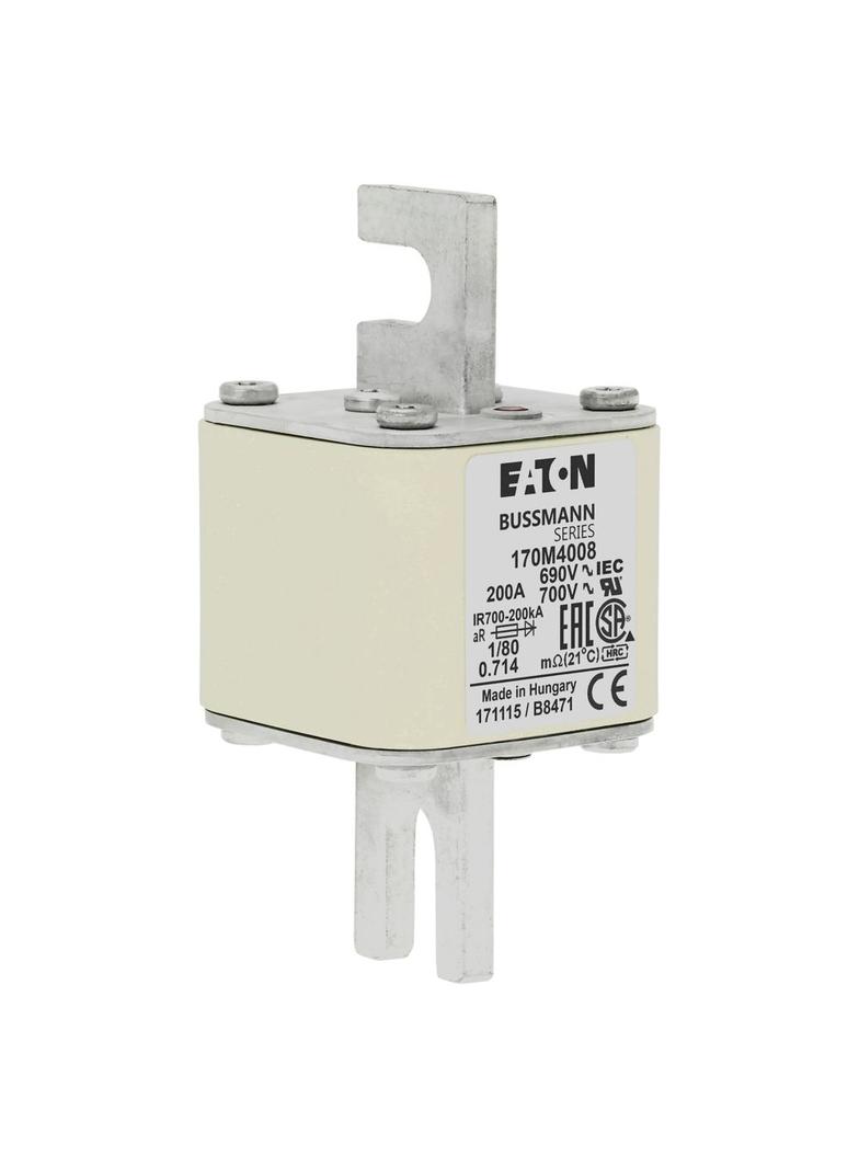 200A 690V 1/80 aR INDICATOR FUSE Wkładka szybka 200A AC 690V DIN 1 53x53x108 mm aR DIN, 170M4008 EAT